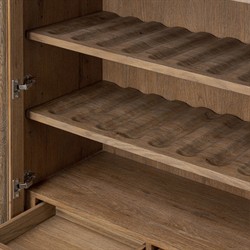 Genesis Updated Traditional Weathered Oak Bar Cabinet|