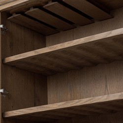 Genesis Updated Traditional Weathered Oak Bar Cabinet|