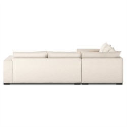 Cee Modern Classic Beige Performance 3 Piece Sectional - 114x114"|