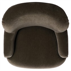 Kaden Modern Classic Olive Green Velvet Brown Wood Wingback Arm Chair|