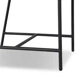 Lindsey Modern Classic Black Steel Outdoor Dining Chair|