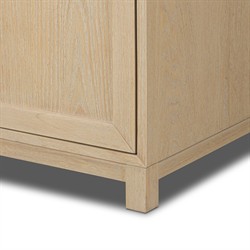 Cynthia Modern Classic Carrara Marble Bleached Oak Vanity Sink - 36"|