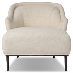 Taylor Modern Classic Cream Performance Black Iron Chaise Lounge|