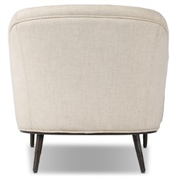 Taylor Modern Classic Cream Performance Black Iron Chaise Lounge|