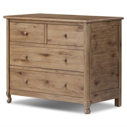 Basil Rustic Lodge Weathered Oak Dresser|