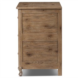 Basil Rustic Lodge Weathered Oak Dresser|