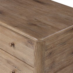 Basil Rustic Lodge Weathered Oak Dresser|