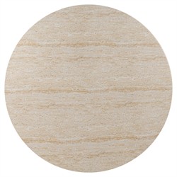 Regine Modern Classic Beige Concrete Round Outdoor Coffee Table|