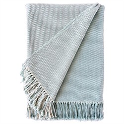 Adelaide Coastal Beach Seafoam Cotton Handwoven Throw Blanket|