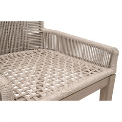 Orla Coastal Cream Performance Washed Brown Wood Outdoor Counter Stool|