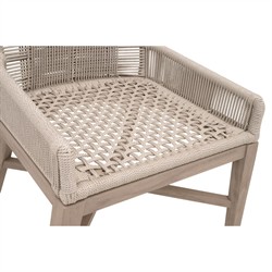 Orla Coastal Cream Performance Outdoor Woven Dining Chair - Set of 2|