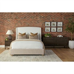 Mira Coastal Beach Dutch Brown Oak Double Dresser|