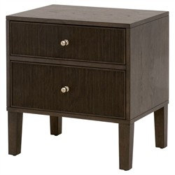 Mira Coastal Beach Dutch Brown Oak Nightstand|