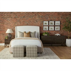 Mira Coastal Beach Dutch Brown Oak Nightstand|