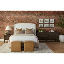 Mira Coastal Beach Dutch Brown Oak Nightstand|