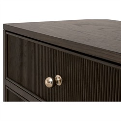 Mira Coastal Beach Dutch Brown Oak Nightstand|