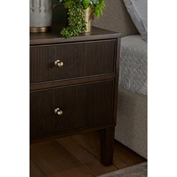 Mira Coastal Beach Dutch Brown Oak Nightstand|
