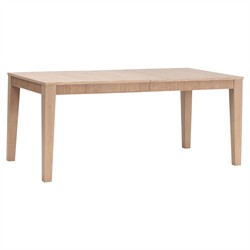Mira Coastal Beach Natural Oak Rectangular Extendable Dining Table - 72-87"|