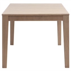 Mira Coastal Beach Natural Oak Rectangular Extendable Dining Table - 72-87"|