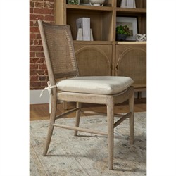 Logen Coastal Beach Smoke Gray Oak Arched Storage Bookcase|