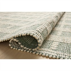 Arwen Updated Traditional Green Striped Patterned Rug - 5'x7'|