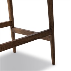 Odelia Modern Classic Beige Printed Oak Wood Counter Stool|