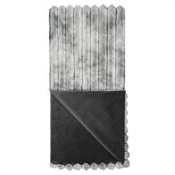 Audrey Modern Classic Grey Faux Fur Throw Blanket|