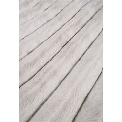 Audrey Modern Classic White Faux Fur Throw Blanket|