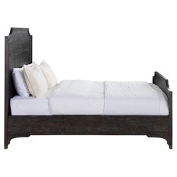 Alexandra Modern Classic Black Wood Bed - Queen|