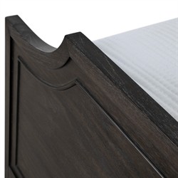 Alexandra Modern Classic Black Wood Bed - Queen|
