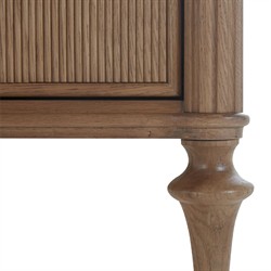 Andrea French Country Natural Brown Oak Double Dresser|