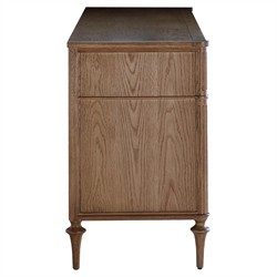 Andrea French Country Natural Brown Oak Double Dresser|