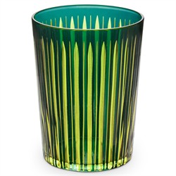 L'Objet Prism Modern Classic Green Highball Glass - Set of 4|