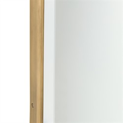 Ismerie Updated Traditional Antique Brass Floral Accent Wall Mirror|