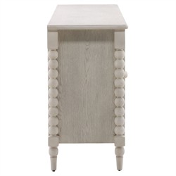 Calypso Updated Traditional Whitewash Oak Bobbin Sideboard|