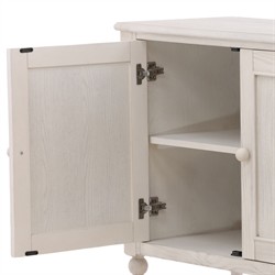 Calypso Updated Traditional Whitewash Oak Bobbin Sideboard|