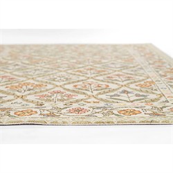 Olivia French Country Green Wool Floral Patterned Rug - 5'x7'6"|