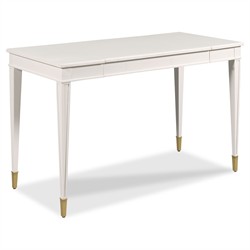 Elsa French Country White Wood Vanity Desk|