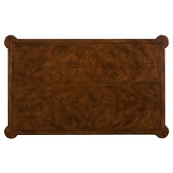 Nevis Updated Traditional Brown Wood Rectangular Storage Coffee Table|