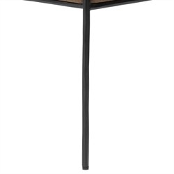 Faryn Modern Classic Brown Performance Iron Dining Arm Chair|