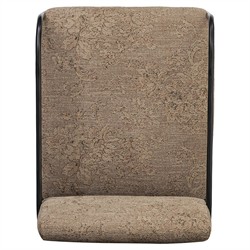 Faryn Modern Classic Brown Printed Iron Dining Arm Chair|