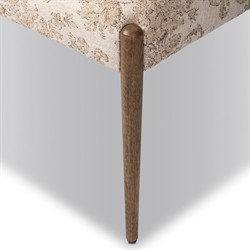 Odelia Modern Classic Beige Printed Oak Wood Dining Chair|