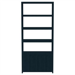 Allura Modern Classic Blue Wood Etagere|