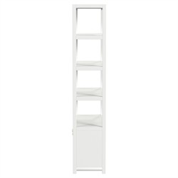 Allura Modern Classic White Wood Etagere|