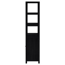 Shay Modern Classic Coffee Brown Wood Bookcase|