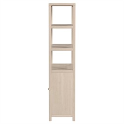 Shay Modern Classic Taupe Wood Bookcase|
