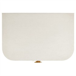 Sazana Modern Classic White Oak Demilune Nightstand|