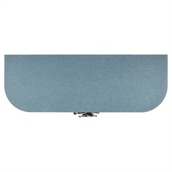 Sazana Modern Classic Blue Linen Oak Demilune Sideboard|