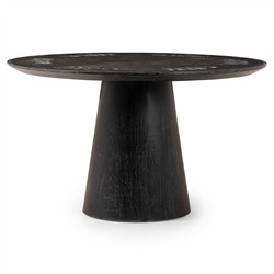 Skylar Modern Classic Bluestone Black Oak Poker Game Table|