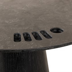 Skylar Modern Classic Bluestone Black Oak Poker Game Table|